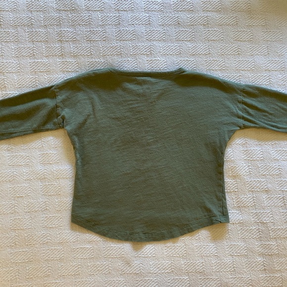 Rylee + Cru Forest Green Long Sleeve Tee - Picture 3 of 3